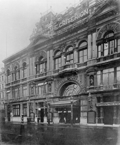 The Criterion Restaurant and Theatre, 1902 by English Photographer